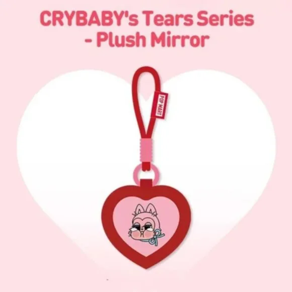 Pop Mart Crybaby Crying for Love Plush Mirror Pendant - Picture 1 of 7